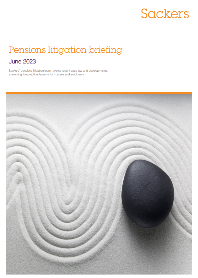 Pensions Litigation briefing