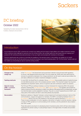 Latest DC briefing
