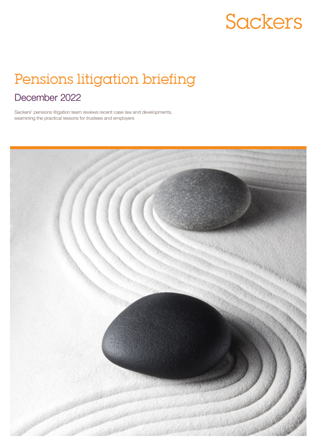 Pensions Litigation briefing