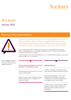 Notifiable events hot topic