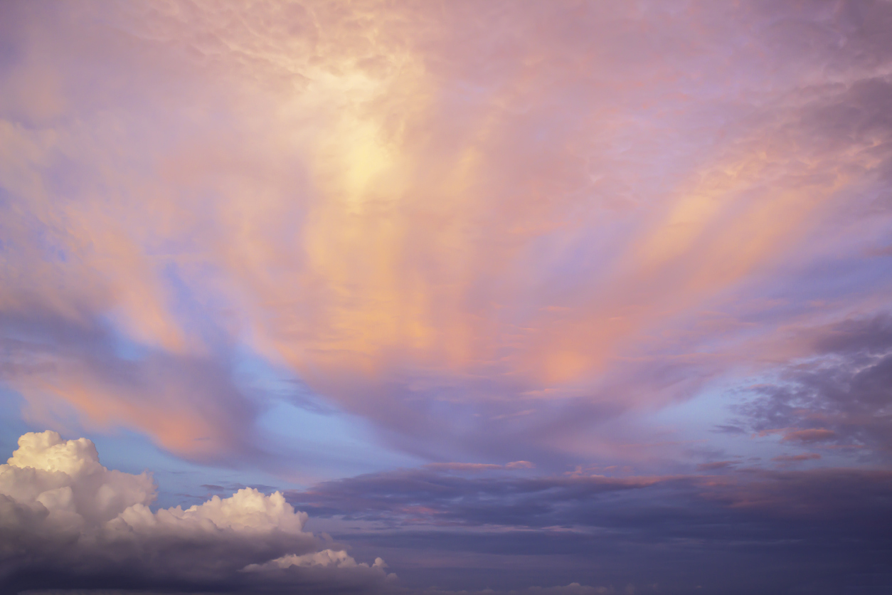 Purple/blue sky