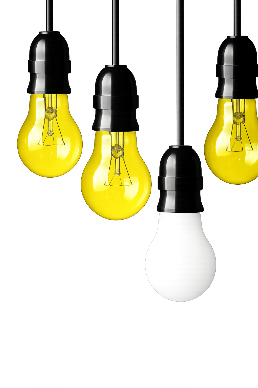 Hanging lightbulbs